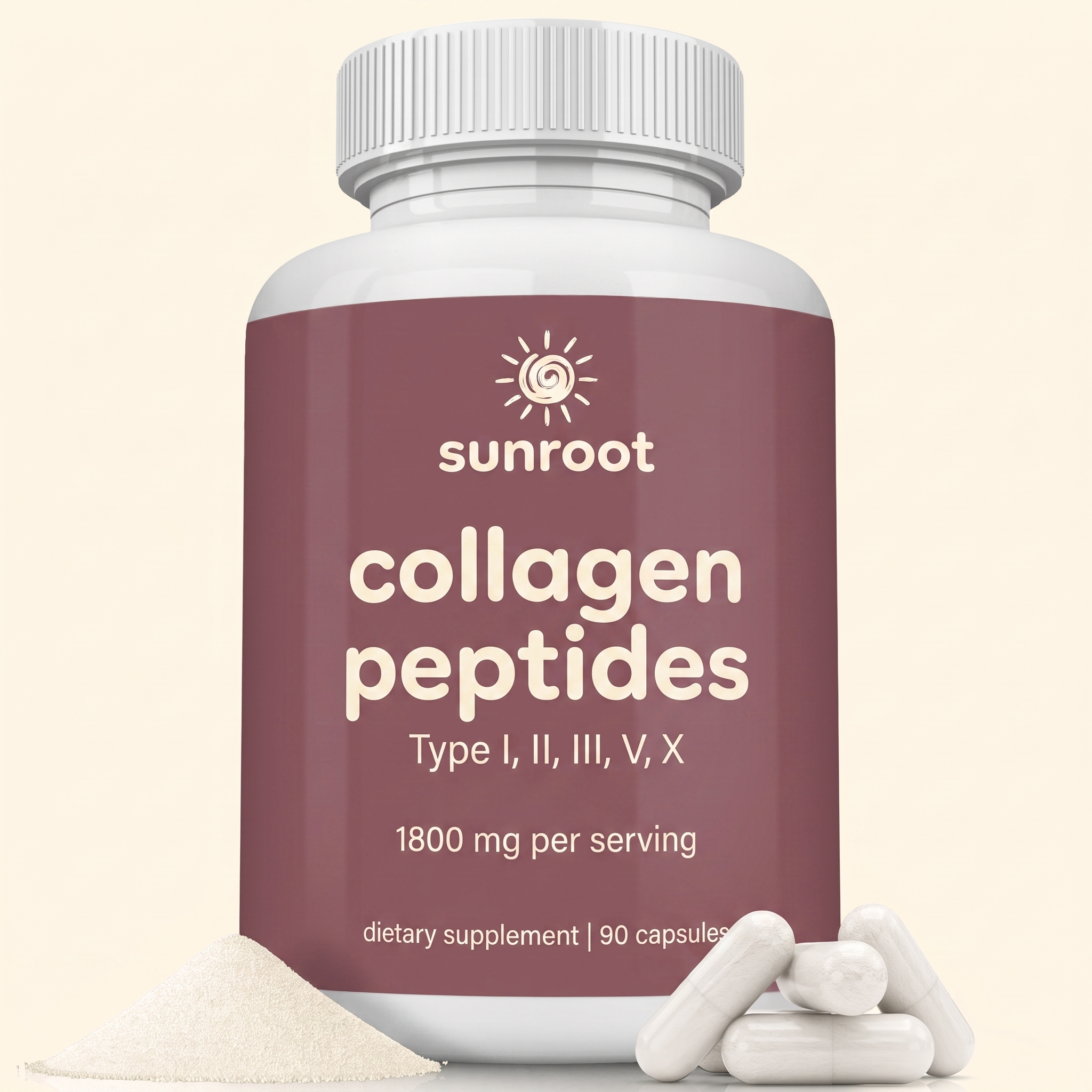 Sunroot Collagen Peptides bottle
