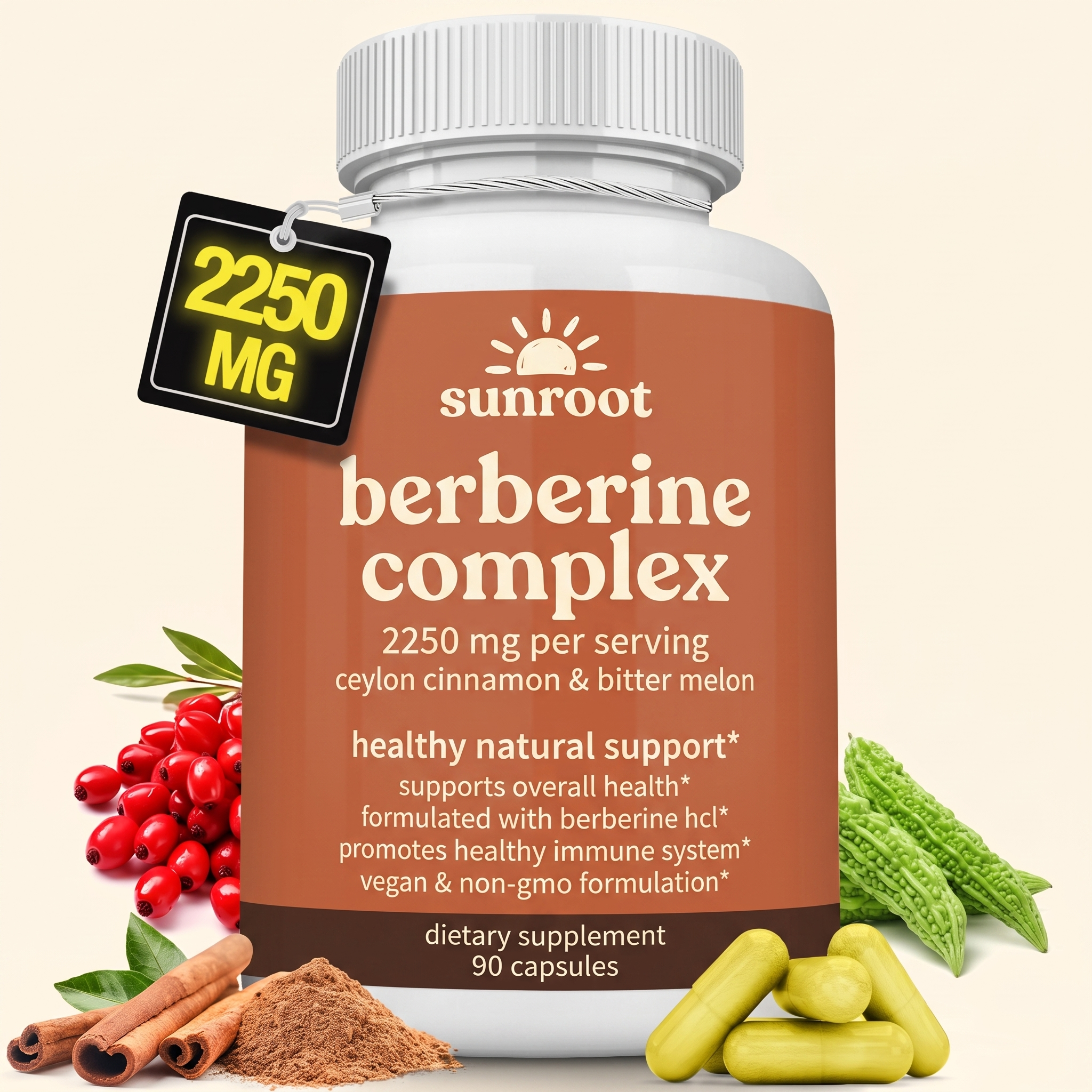 Sunroot Berberine Complex bottle