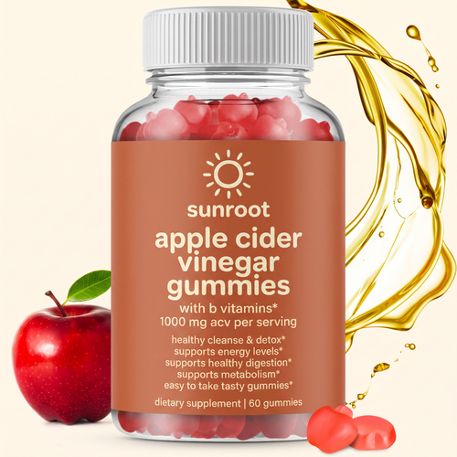 Sunroot Apple Cider Vinegar Gummies bottle