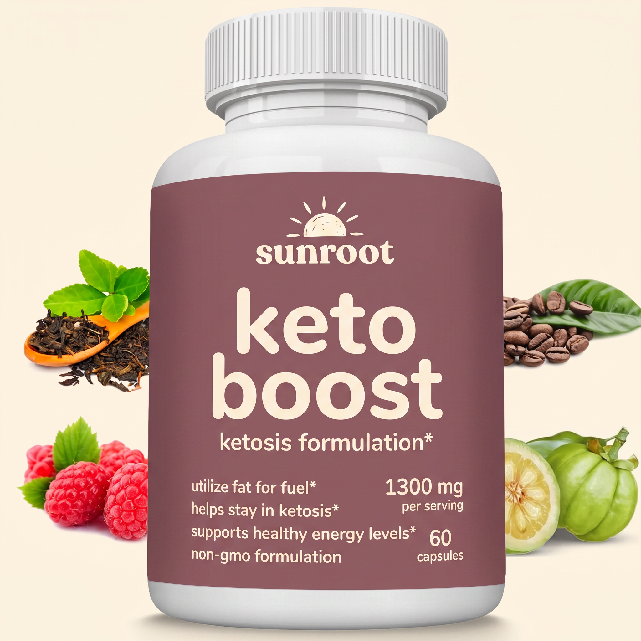 Sunroot Keto Boost bottle